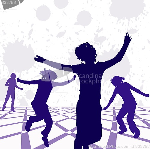 Image of silhouettes of man