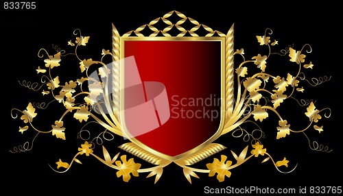 Image of golden shield