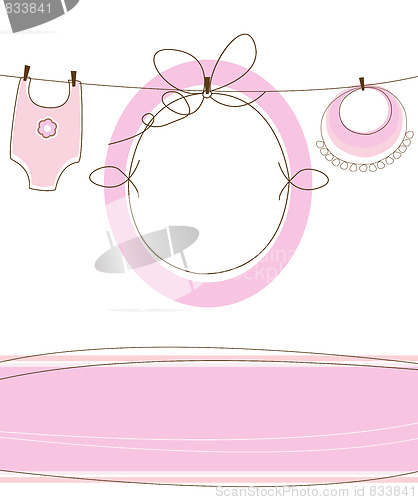 Image of baby girl arrival design