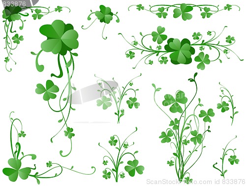 Image of clover design elements