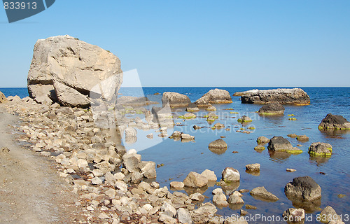 Image of Sea and stones background
