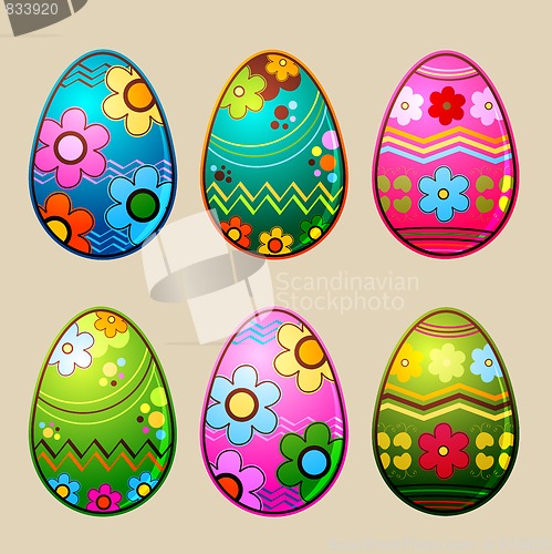 Image of easter eggs