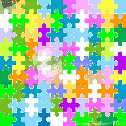 Image of jigsaw puzzle pattern