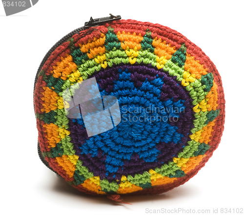 Image of colorful change purse made in guatemala central america