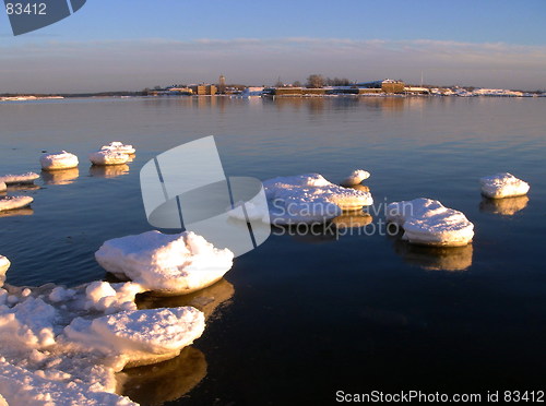 Image of Spring. Ice drift on gulf of Finland