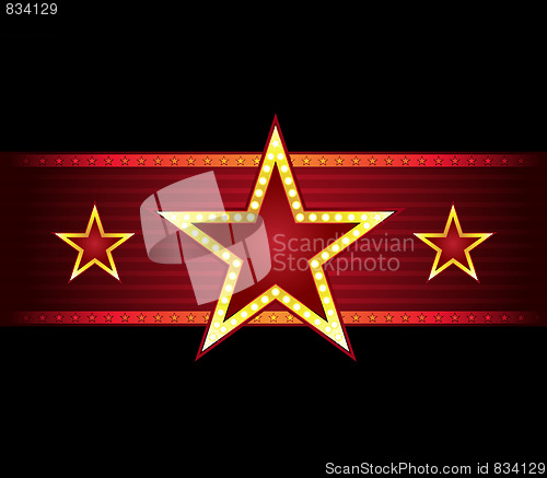 Image of Star at seamless texture