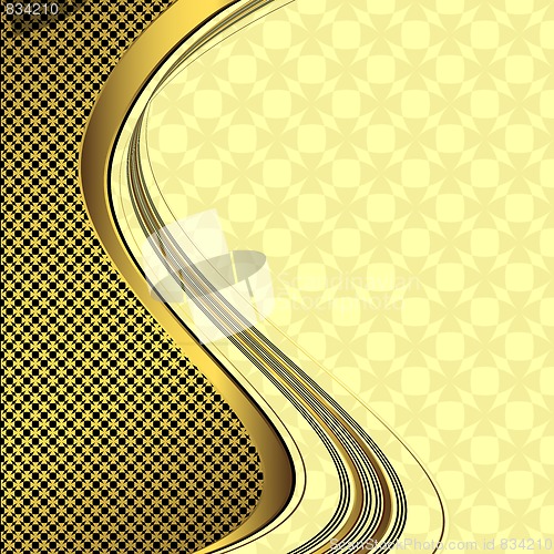 Image of Elegant black and golden  background