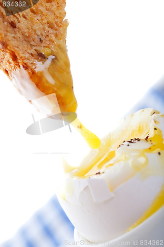 Image of Toast Dipped in Yolk