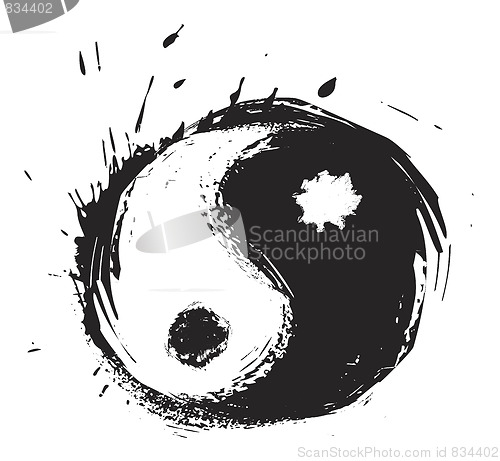 Image of Artistic yin-yang symbol