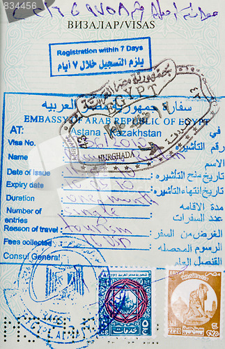 Image of visa