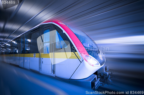 Image of train motion blur