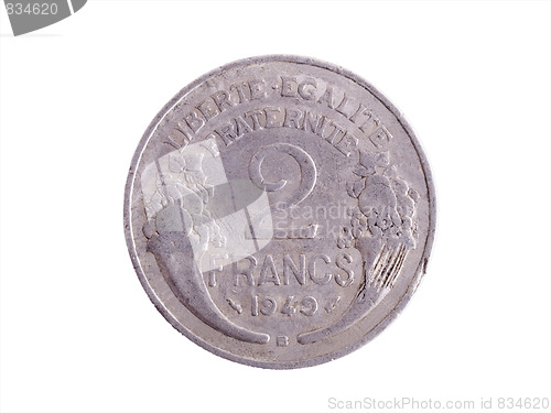 Image of Vintage French Franc coin