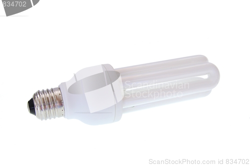 Image of Fluorescent energy saving light bulb