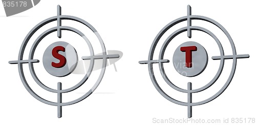 Image of target s and t