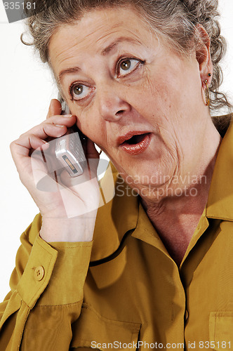 Image of Senior woman on the cell phone.