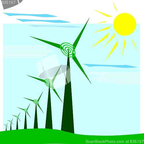 Image of wind and solar power