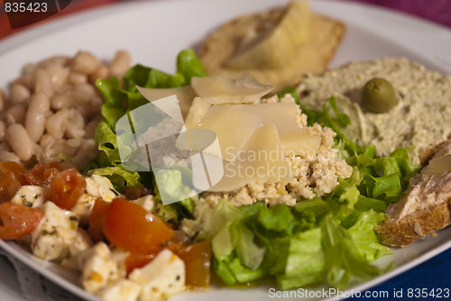 Image of Hors d'Oeuvre on a Tuscan Table