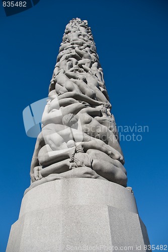 Image of Statue in a Park of Oslo, Norway, May 2009