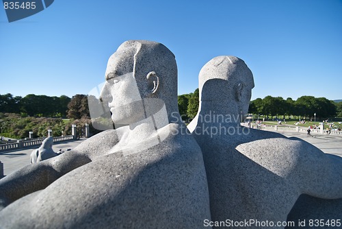 Image of Statue in a Park of Oslo, Norway, May 2009