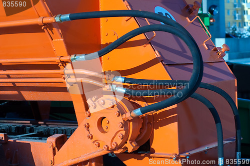 Image of Hydraulic hoses of tractor