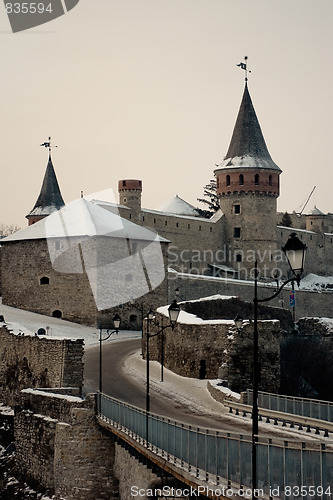 Image of View through castle's bridge