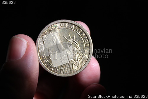 Image of American dollar coin