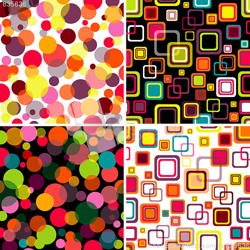 Image of Set seamless patterns 