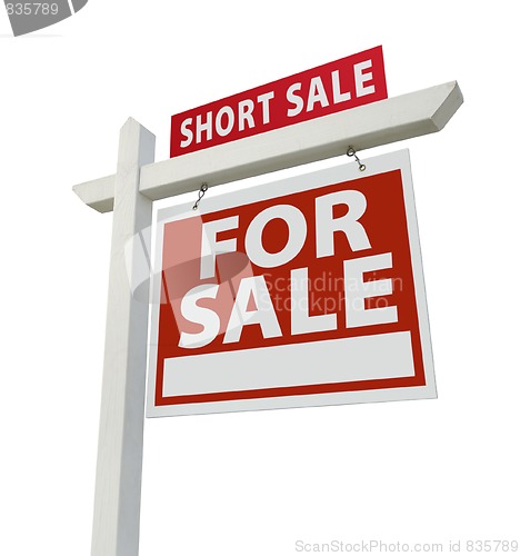 Image of Short Sale Real Estate Sign - Right