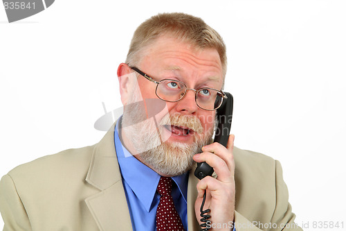 Image of Businessman calling