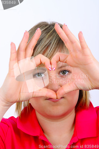 Image of Heart hand signal