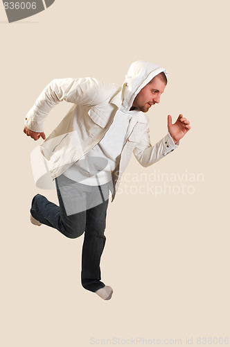 Image of Young man running.