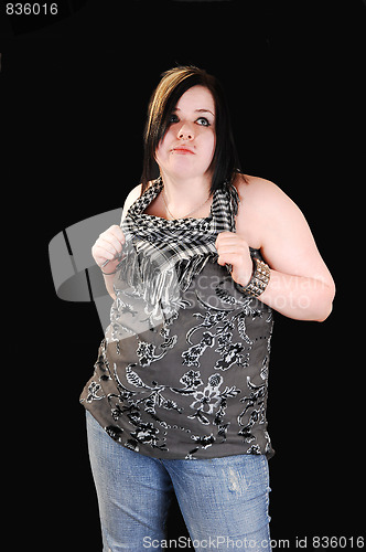 Image of Young woman in studio.