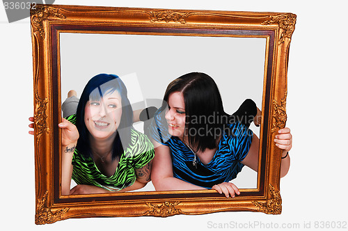 Image of Two girls in frame.