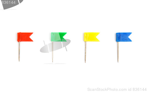 Image of Four color pins