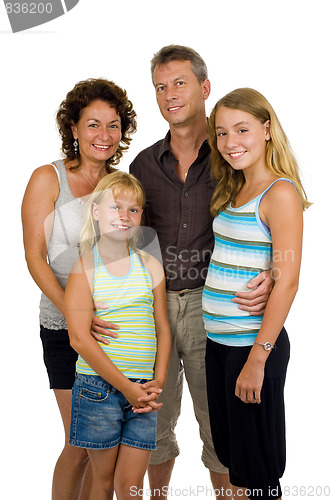 Image of happy family in studio