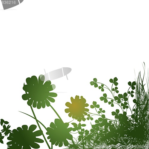 Image of Leaves and flowers
