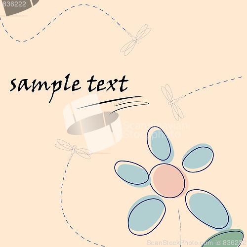 Image of  Vintage floral background