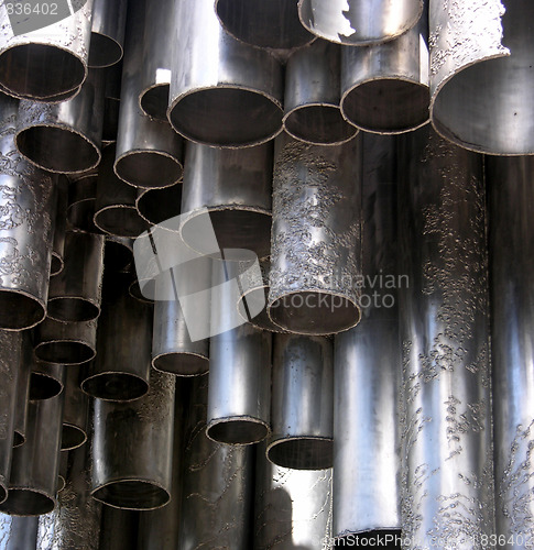 Image of Monument, Sibelius, pipes, metal, Helsinki, sight, music, body, 