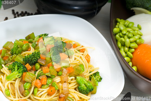 Image of vegetable pasta