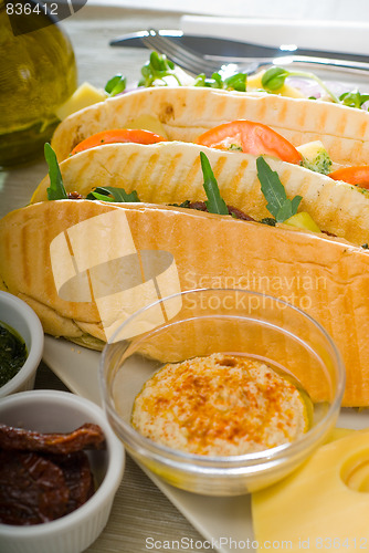 Image of assorted panini sandwich