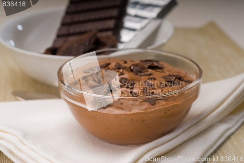 Image of fresh homemade chocolate mousse