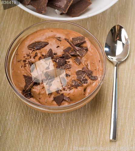 Image of fresh homemade chocolate mousse