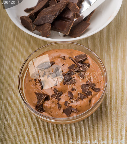 Image of fresh homemade chocolate mousse