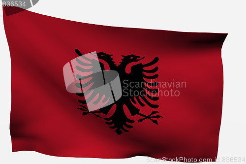 Image of Albania 3D flag