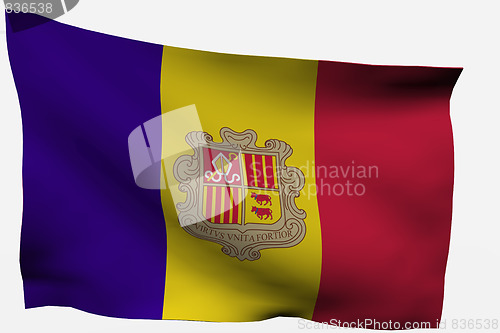 Image of Andorra 3D flag