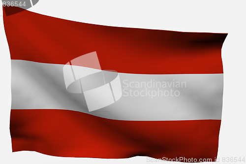 Image of Austria 3D flag