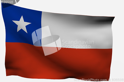 Image of Chile 3D flag