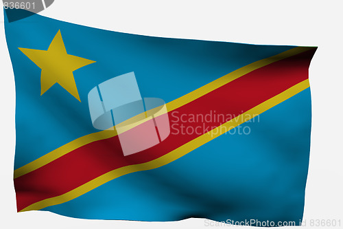 Image of Congo 3d flag