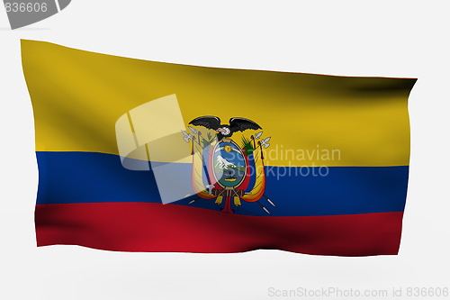 Image of Ecuador 3d flag