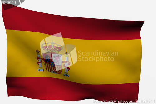 Image of Spain 3d flag 